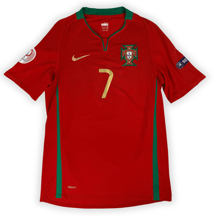 2008 PORTUGAL EURO HOME SHIRT RONALDO #7 - (S)