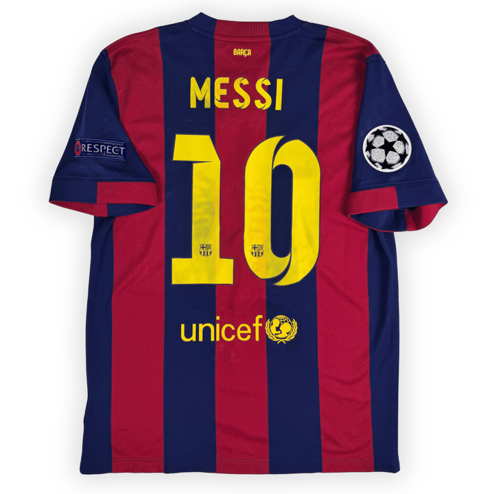 2014-15 FC BARCELONA UCL HOME 'FINAL' SHIRT MESSI #10 - (L) - Front