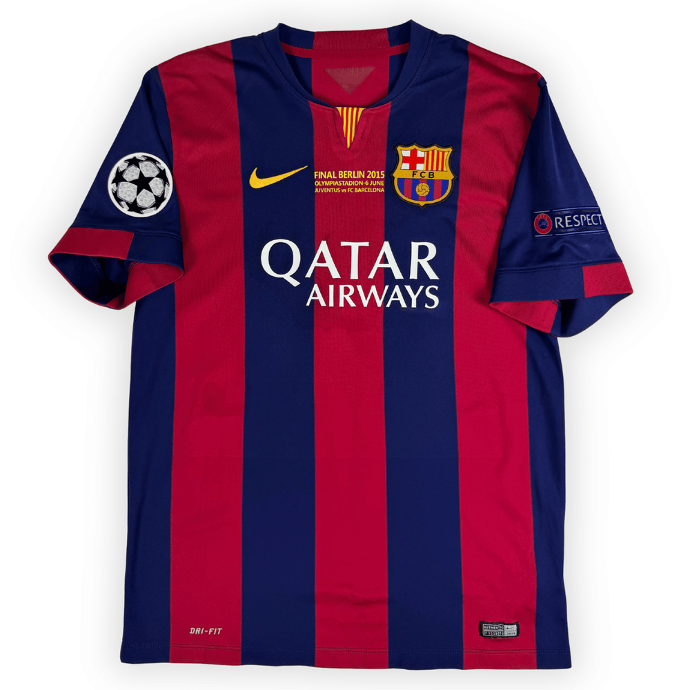 2014-15 FC BARCELONA UCL HOME 'FINAL' SHIRT MESSI #10 - (L) - Back