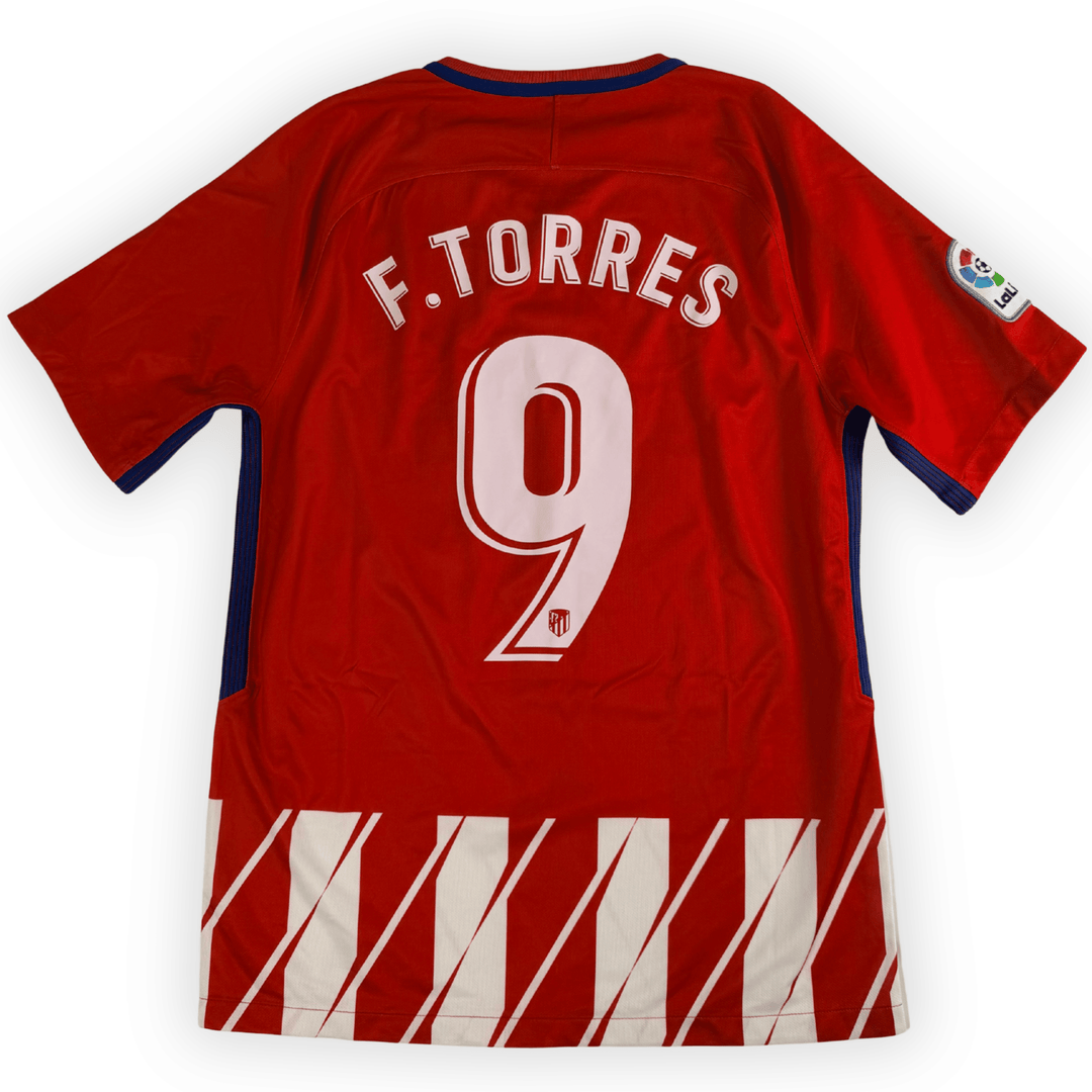 2017-18 ATLETICO MADRID LA LIGA HOME SHIRT TORRES #9 - (M) - Front