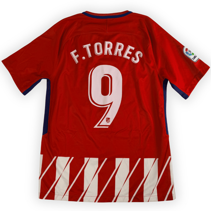 2017-18 ATLETICO MADRID LA LIGA HOME SHIRT TORRES #9 - (M) - Front