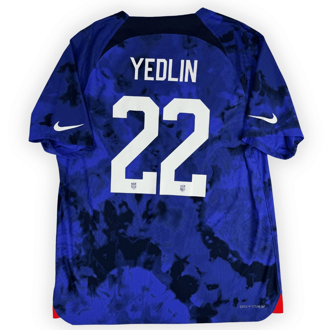 2022-23 USMNT  AWAY AUTHENTIC SHIRT YEDLIN #22 - (XL) - Back