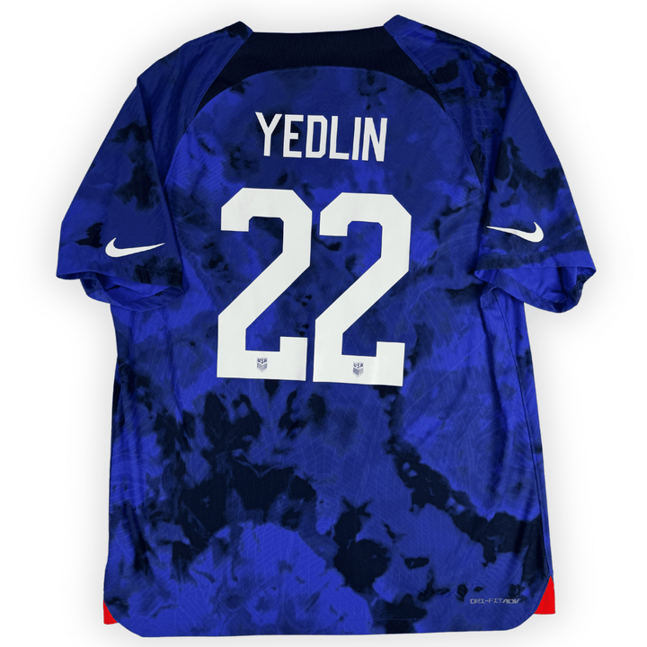 2022-23 USMNT  AWAY AUTHENTIC SHIRT YEDLIN #22 - (XL) - Back