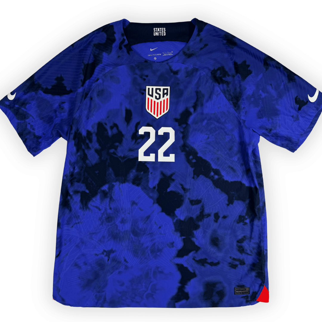 2022-23 USMNT  AWAY AUTHENTIC SHIRT YEDLIN #22 - (XL) - Front