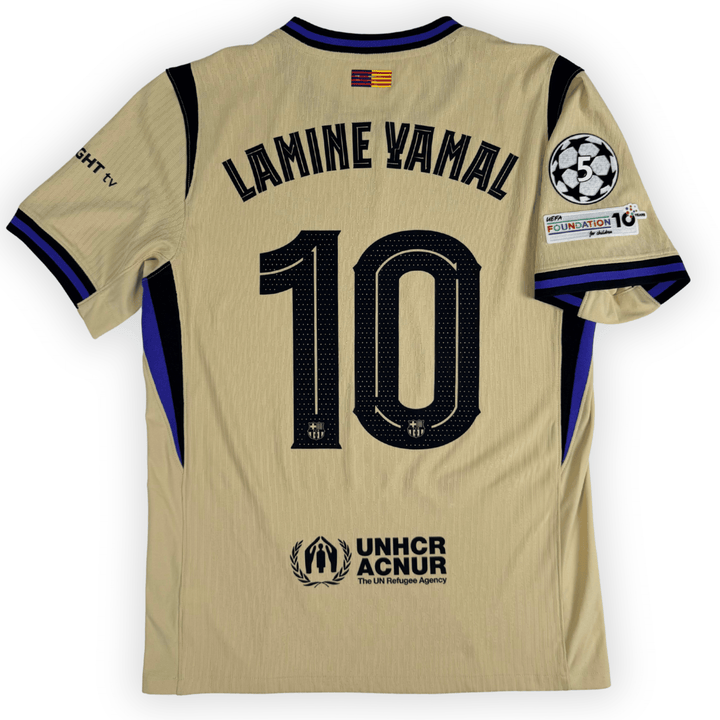 2025-26 FC BARCELONA UCL AWAY AUTHENTIC SHIRT LAMINE YAMAL #10 - (M) - Back