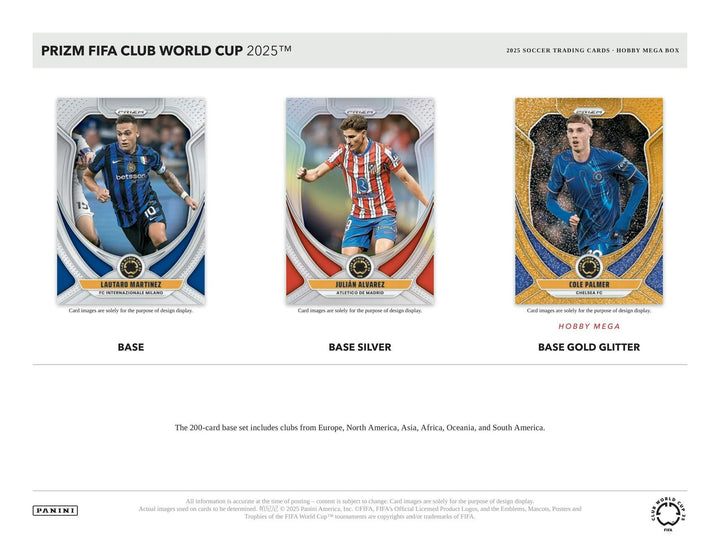 2025 CLUB WORLD CUP PANINI PRIZM HOBBY MEGA BOX