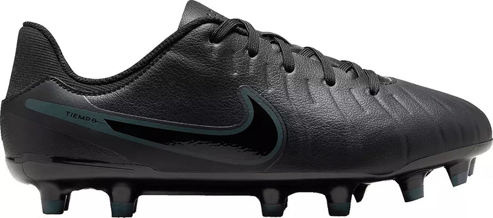 NIKE TIEMPO BLACK CLEAT, 3 Y