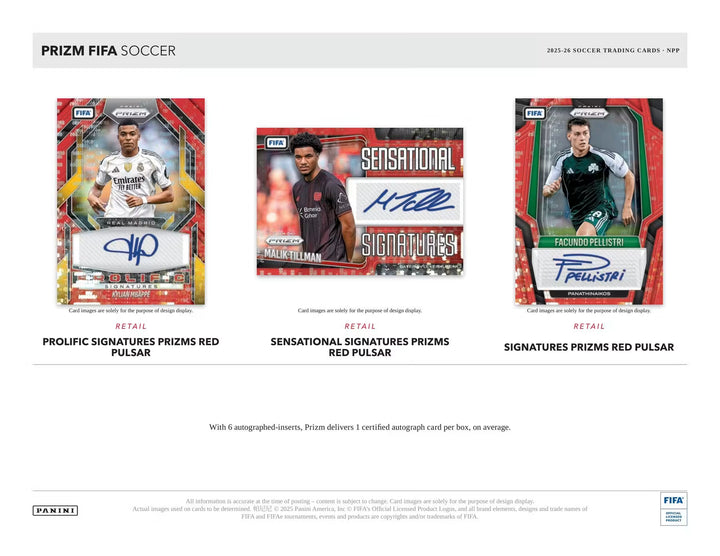 2025-26 PANINI PRIZM FIFA 24-PACK RETAIL BOX