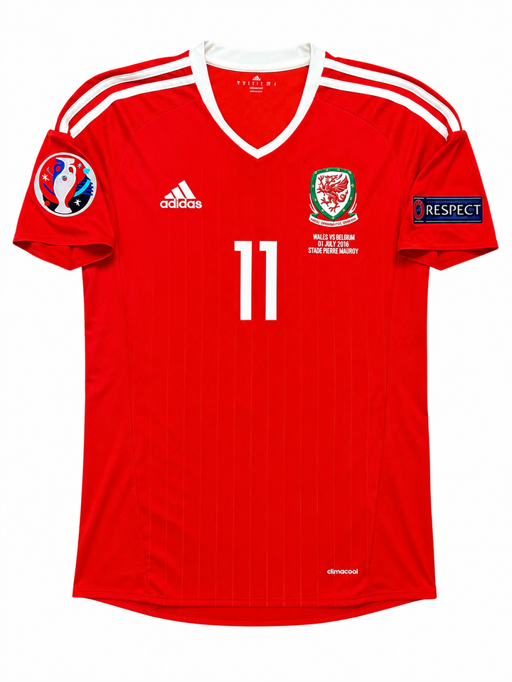 2016 WALES EURO HOME SHIRT BALE #11 - (S)