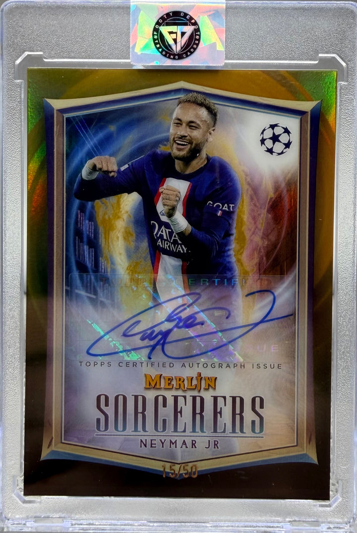 2022-2023 TOPPS MERLIN SORCERERS NEYMAR JR AUTO #/50