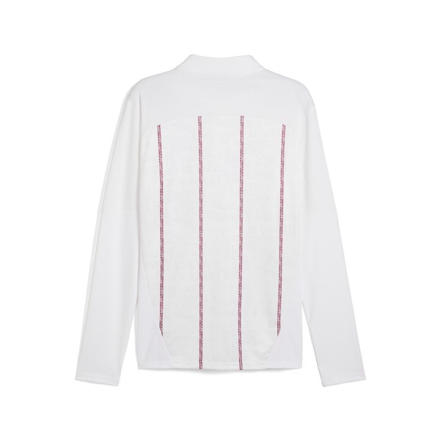 MANCHESTER CITY TRAINING PRE MATCH 1/4 ZIP PUMA - White/Dark Jasper