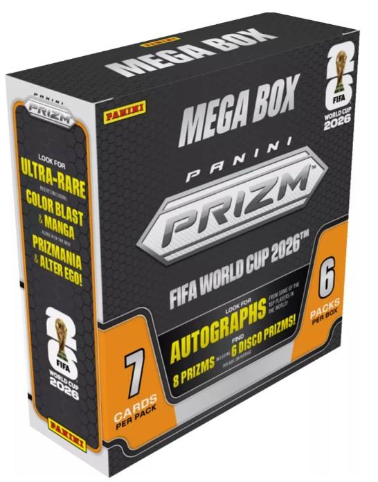 2026 PANINI PRIZM FIFA WORLD CUP SOCCER MEGA HOBBY BOX