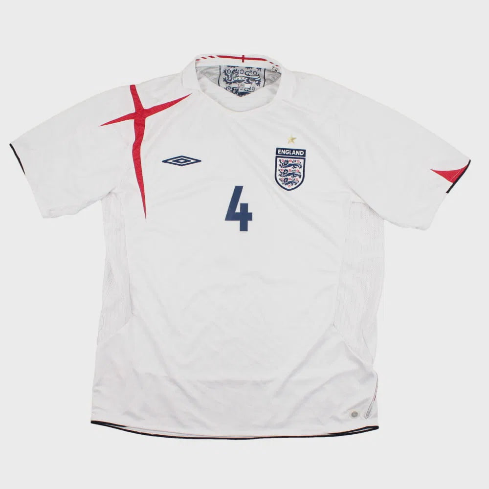 2007-2009 ENGLAND HOME SHIRT GERRARD #4 - (XL)