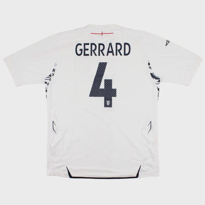 2007-2009 ENGLAND HOME SHIRT GERRARD #4 - (XL)