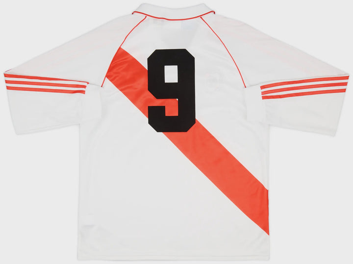 1994 RIVER PLATE REISSUE HOME L/S SHIRT #9 - (M)
