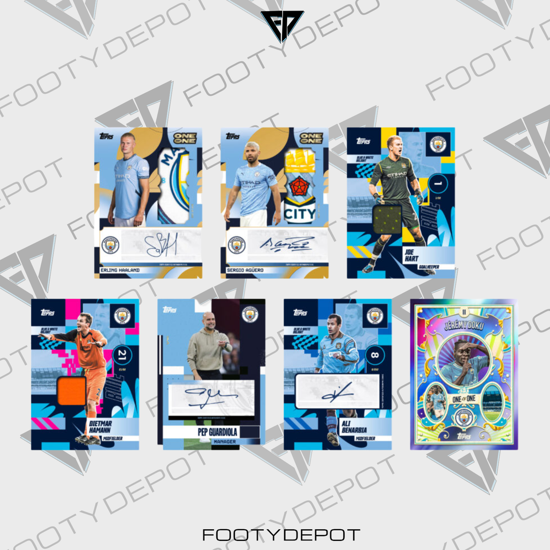 2024-25 TOPPS MANCHESTER CITY TEAM SET – BOX (30 CARDS)