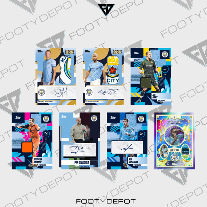 2024-25 TOPPS MANCHESTER CITY TEAM SET – BOX (30 CARDS)