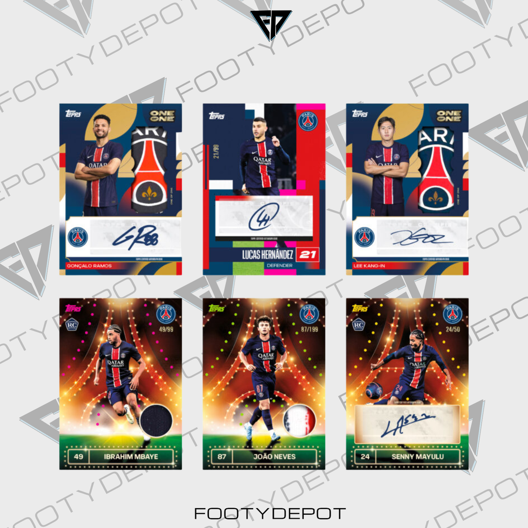 2024-25 TOPPS PARIS SAINT-GERMAIN TEAM SET – BOX (30 CARDS)