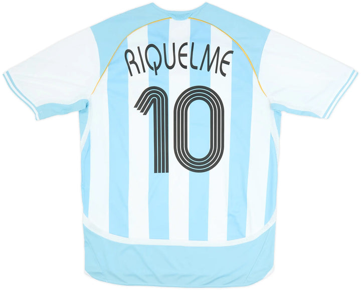 adidas 2006 ARGENTINA REISSUE RIQUELME HOME JERSEY