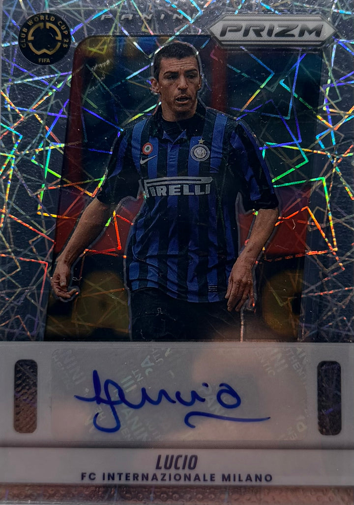 2025 PRIZM FIFA CLUB WORLD CUP LUCIO VELOCITY PRIZM AUTO #FA-L