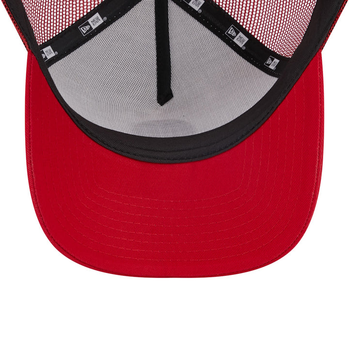 AC MILAN – NEW ERA E-FRAME TRUCKER RED & WHITE HAT
