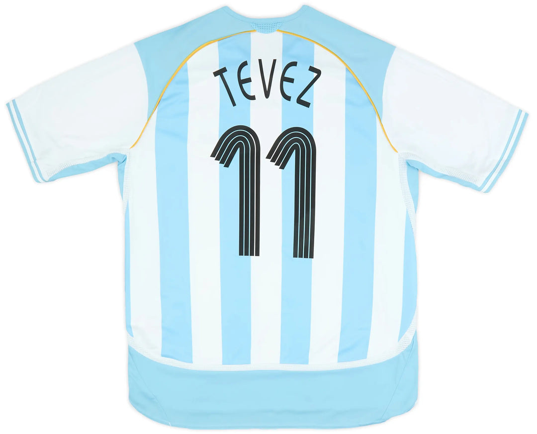 adidas 2006 ARGENTINA REISSUE TEVEZ HOME JERSEY