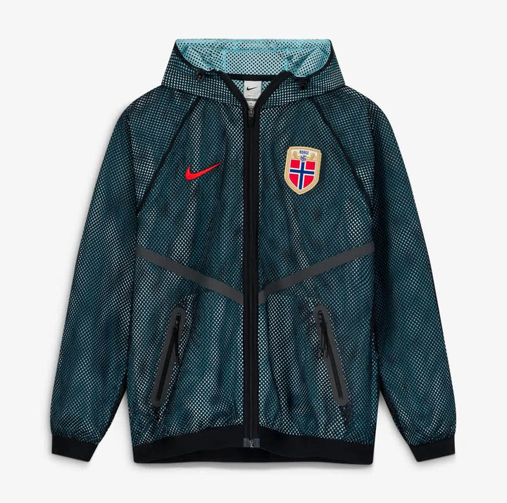 NIKE MEN'S NORWAY NATIONAL TEAM ANTHEM MESH DRI-FIT FULL-ZIP JACKET