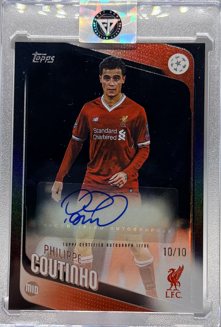2025-26 TOPPS FLAGSHIP UCC PHILLIP COUTINHO AUTO #/10