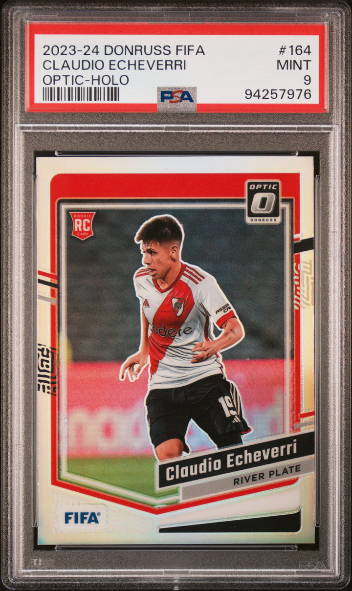 2023-24 PANINI DONRUSS FIFA #164 CLAUDIO ECHEVERRI OPTIC-HOLO - PSA 9