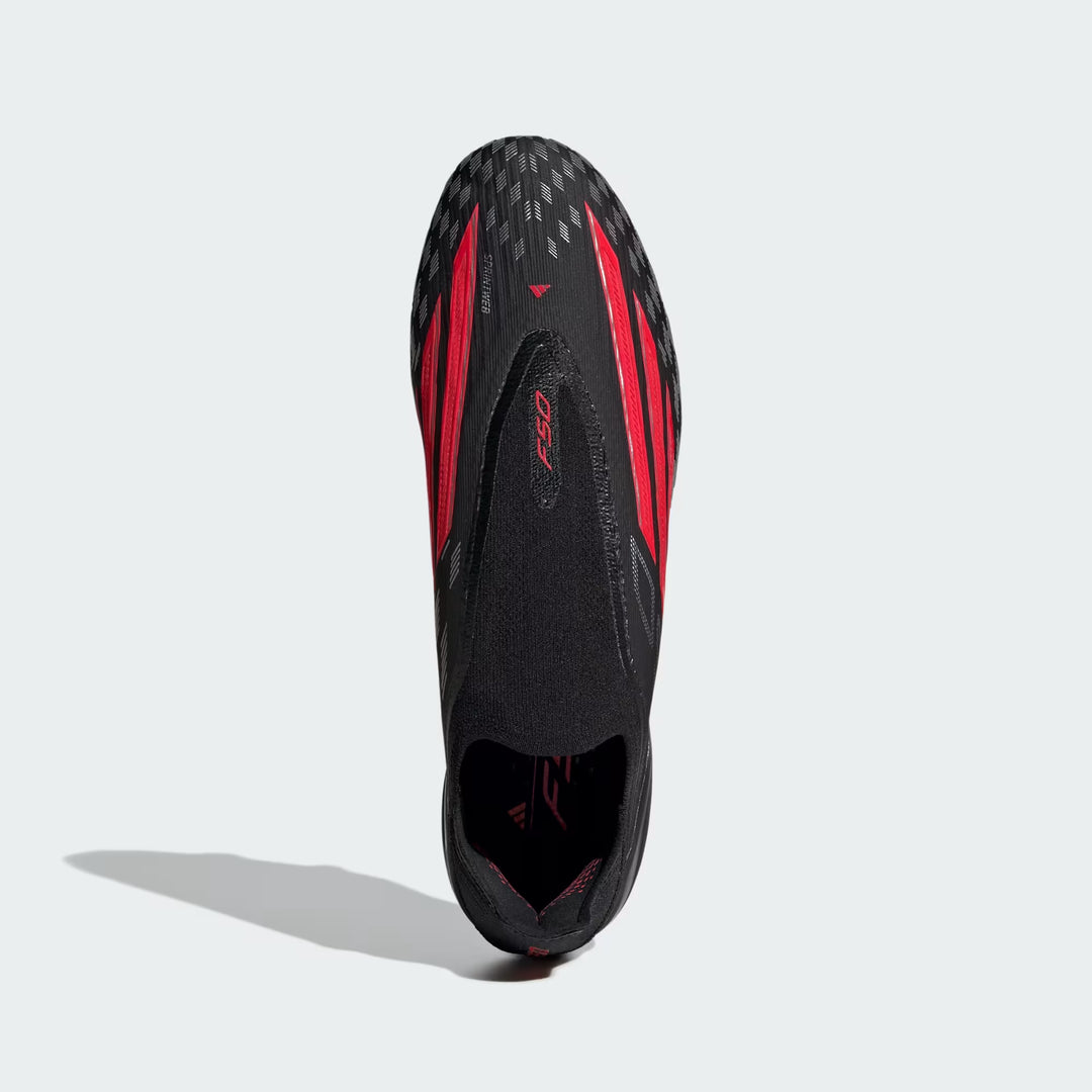 F50 ELITE LACELESS FG - Core Black/ Lucid Red
