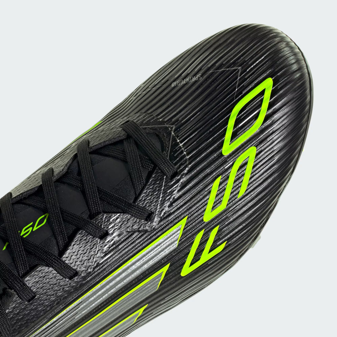 adidas F50 LEAGUE FG/MG - Core Black/Lucid Lemon