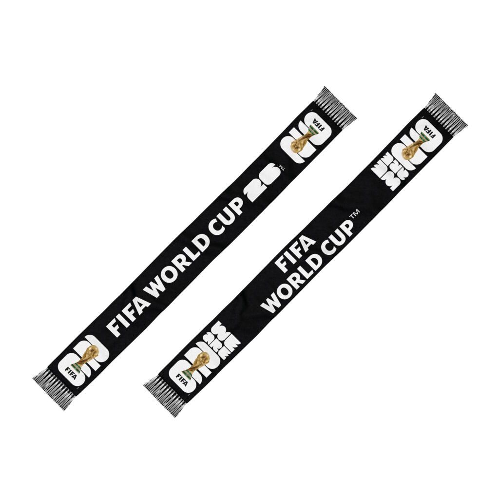 2026 FIFA WORLD CUP – BLACK & WHITE ACRYLIC SCARF