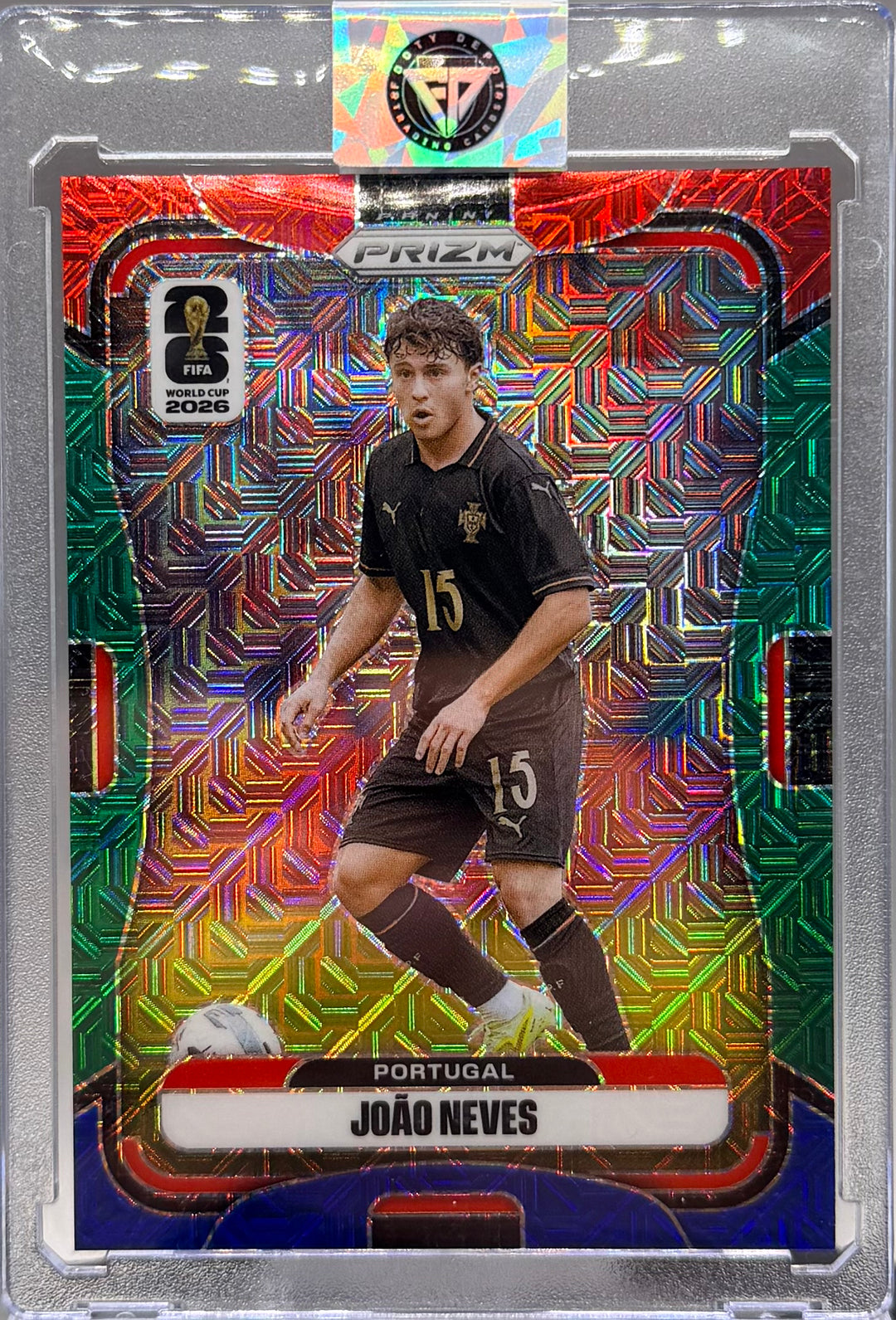 2026 PANINI WORLD CUP PRIZM JOAO NEVES RED GREEN BLUE MOJO