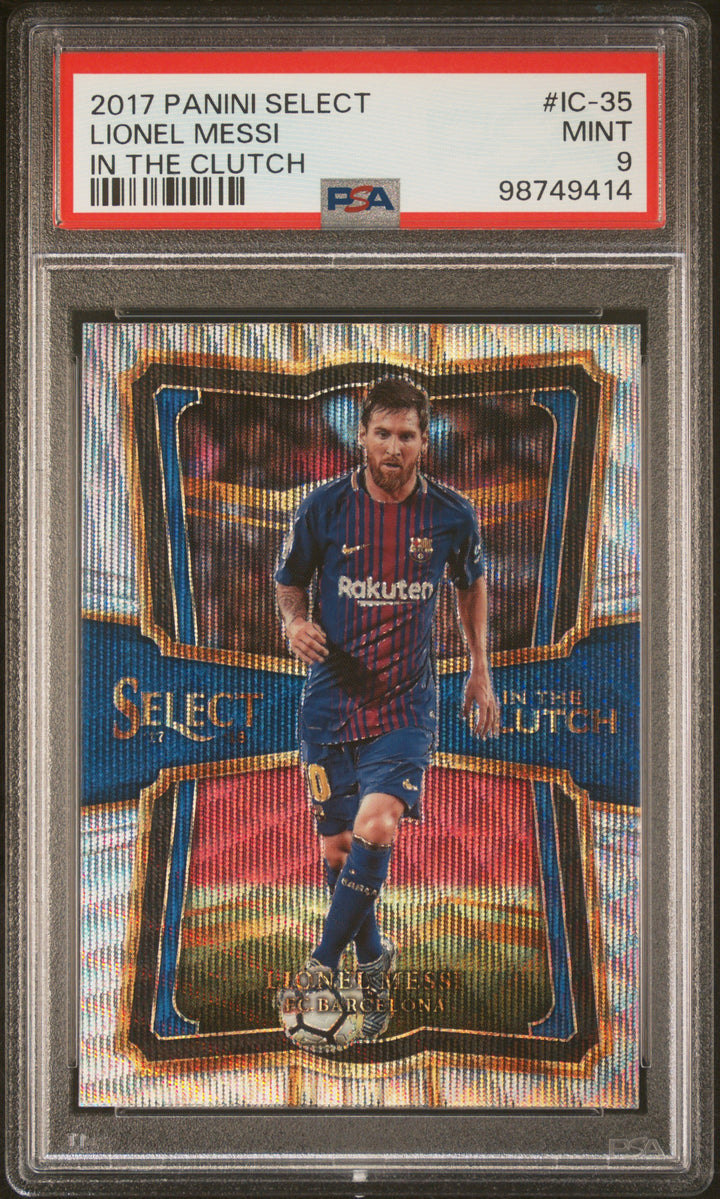 2017 PANINI SELECT IN THE CLUTCH #IC-35 LIONEL MESSI IN THE CLUTCH