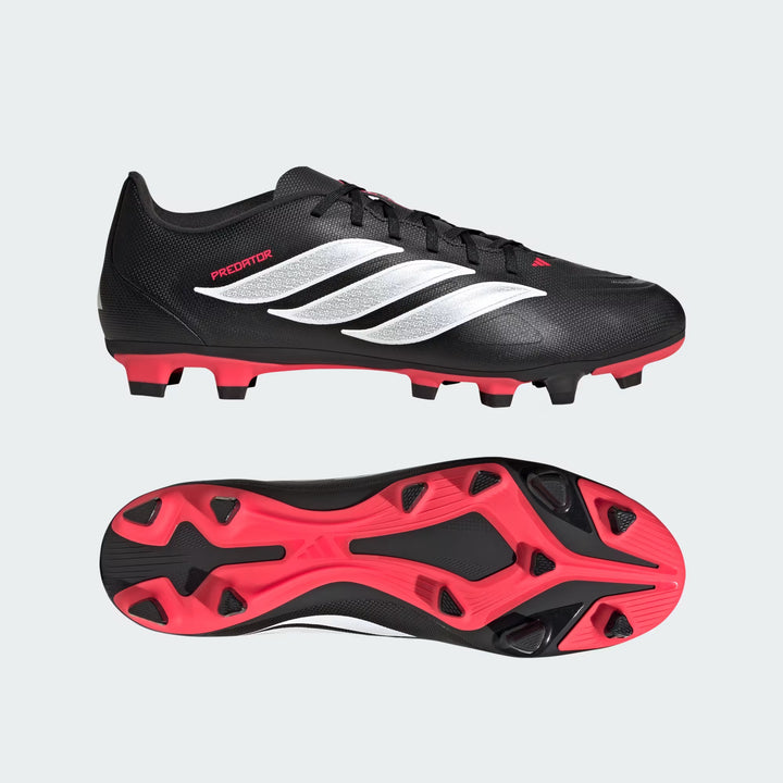 adidas PREDATOR CLUB FG/MG - Core Black/Lucid Red
