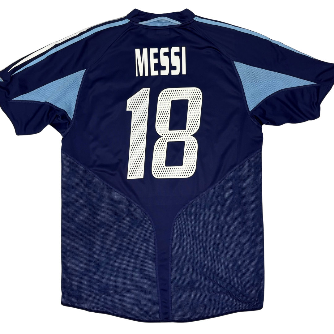2004-2005 ARGENTINA AWAY SHIRT MESSI #18 - (L) – Footy Depot 2004-2005 ARGENTINA AWAY SHIRT MESSI #18 - (L) – Footy Depot