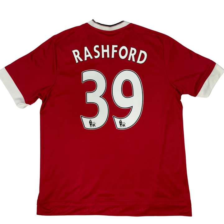 2015-2016 MANCHESTER UNITED HOME SHIRT RASHFORD #39 - (XL)