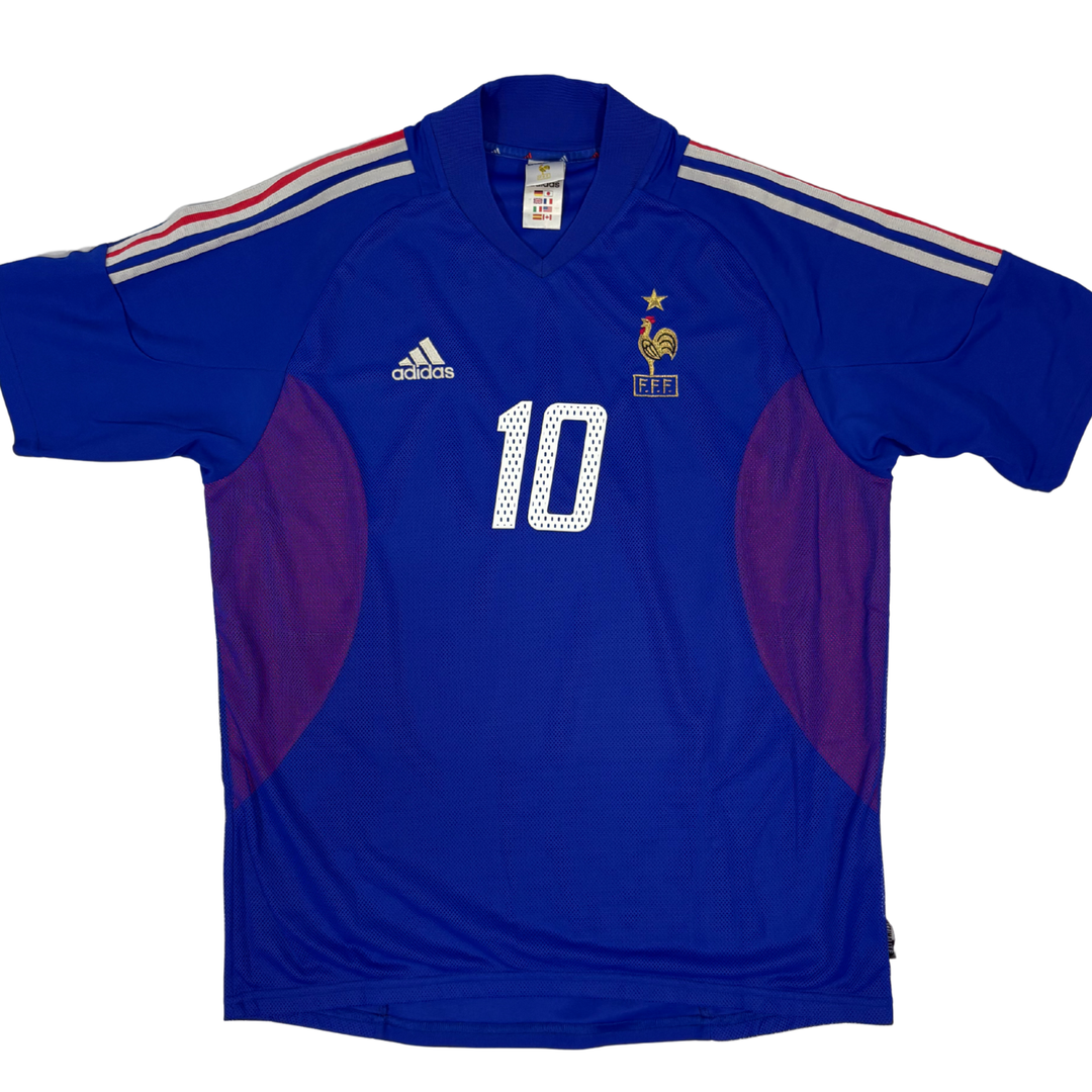 2002-2004 FRANCE HOME SHIRT ZIDANE #10 - (L)