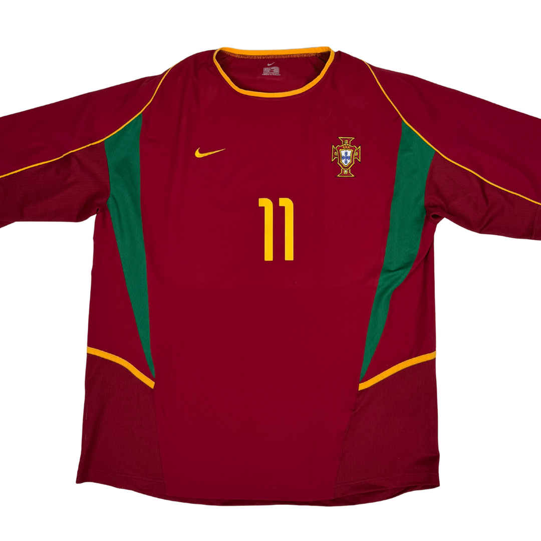 2002-2003 PORTUGAL PLAYER ISSUE HOME SHIRT RONALDO #11 - (XL)