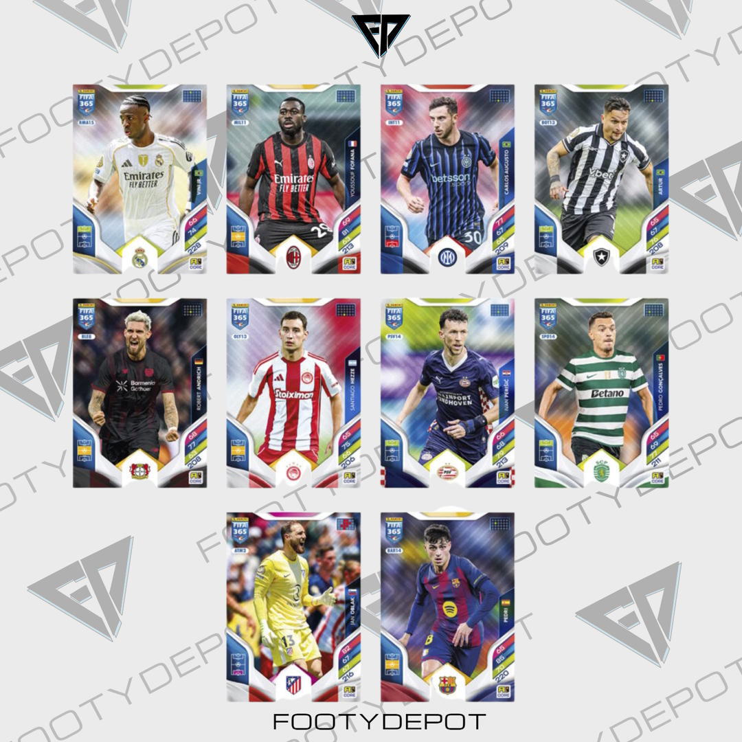 2025-26 PANINI ADRENALYN XL FIFA 365 CARDS - MEGA TIN (42 CARDS + 2 LE & 1 GOLDEN BALLER)