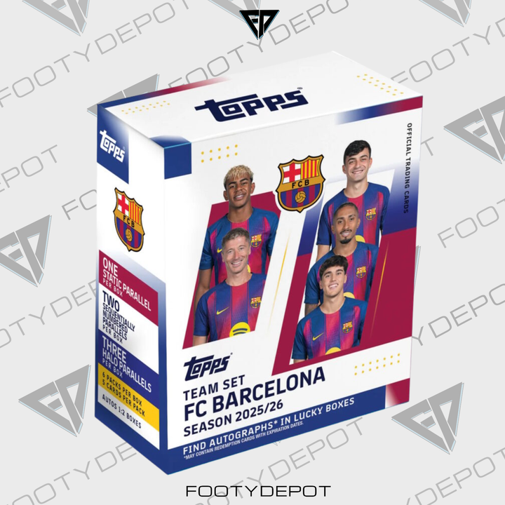 2025-26 TOPPS BARCELONA TEAM SET – BOX (30 CARDS)