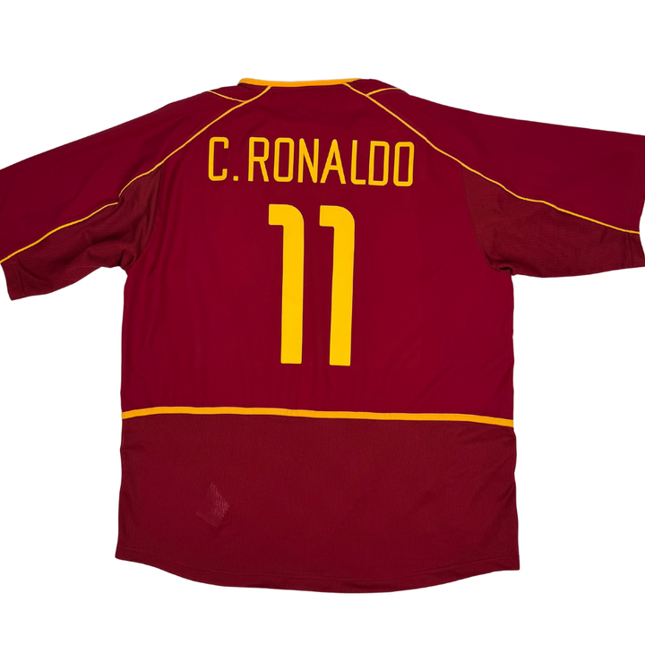 2002-2003 PORTUGAL PLAYER ISSUE HOME SHIRT RONALDO #11 - (XL)
