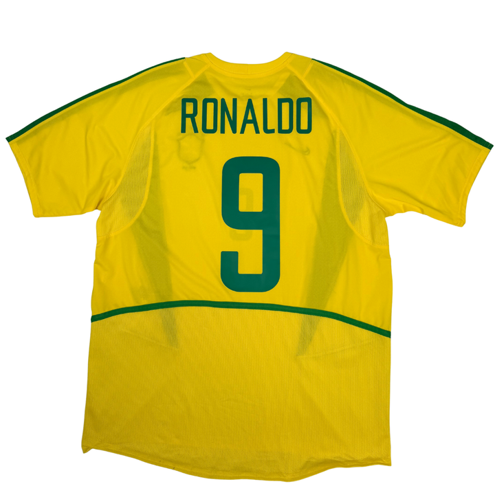 2002-2004 BRASIL HOME SHIRT RONALDO #9 - (M)