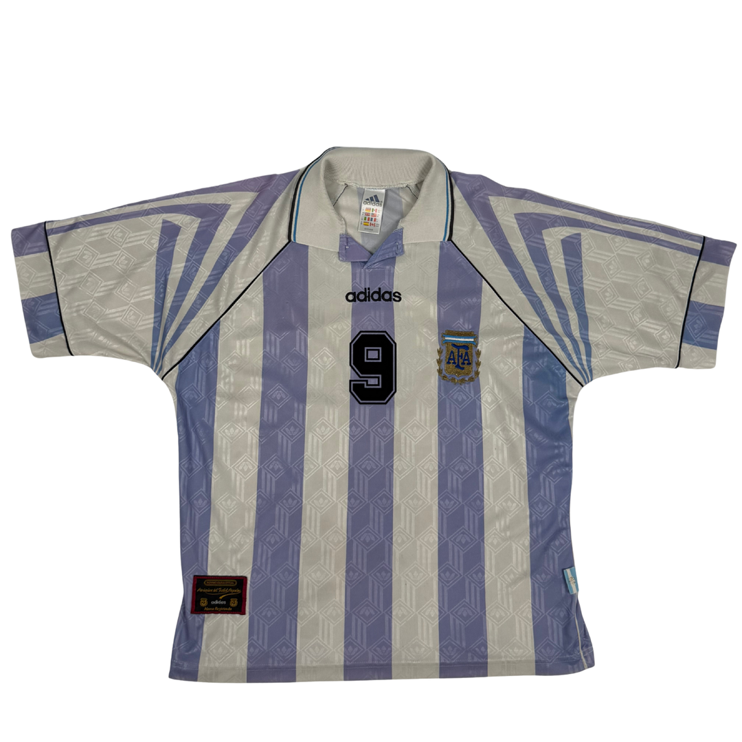 1996-1998 ARGENTINA HOME SHIRT BATISTUTA #9 - (M)
