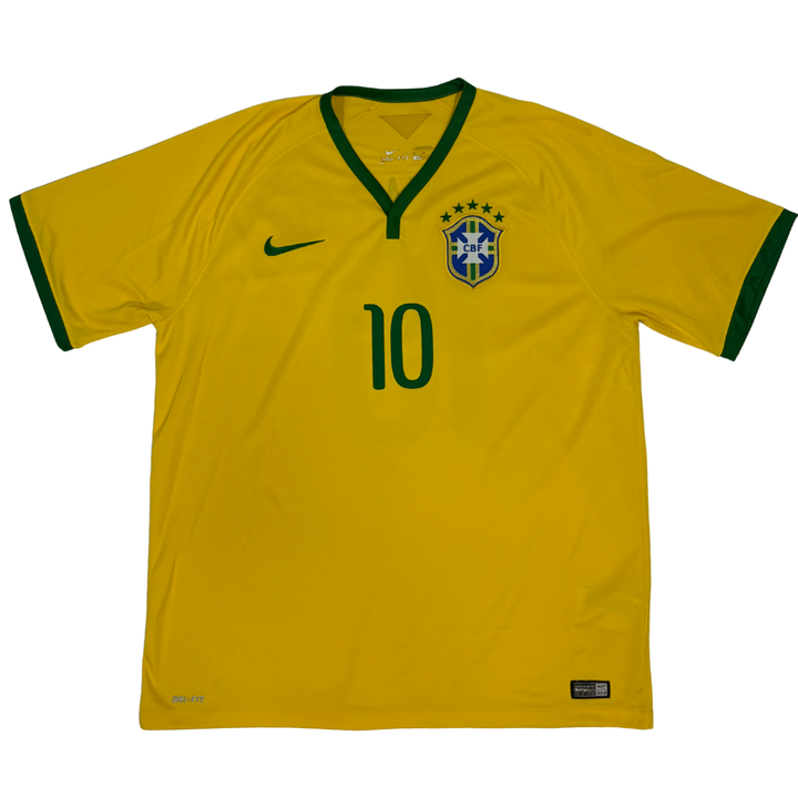 2014-2015 BRASIL HOME SHIRT NEYMAR JR #10 - (XL)