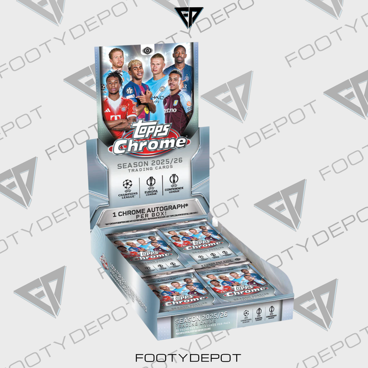 2025-25 TOPPS CHROME® UEFA CLUB COMPETITIONS HOBBY BOX