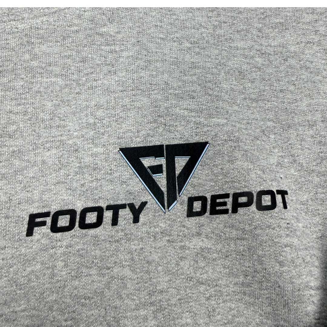 FOOTY DEPOT CLASSIC LOGO YOUTH HOODIE - GREY
