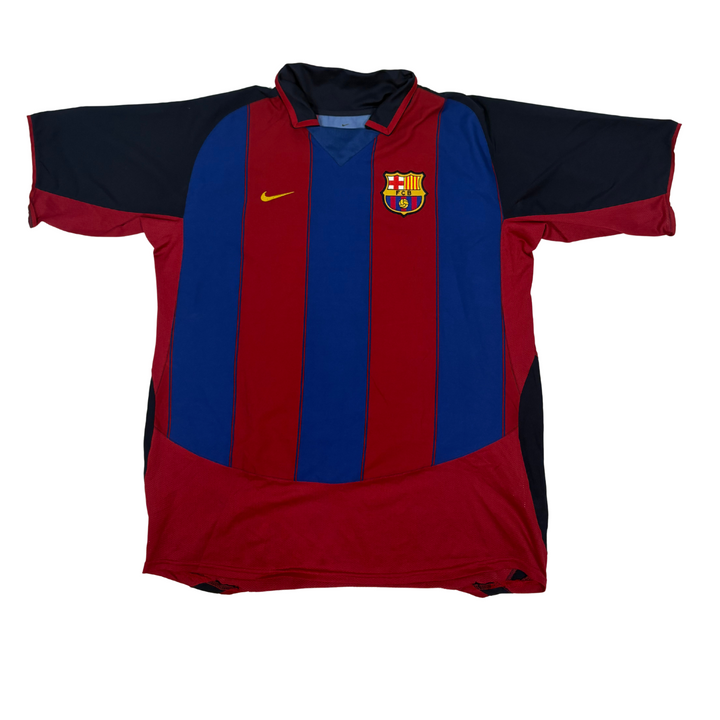 2003-2004 FC BARCELONA HOME SHIRT SAVIOLA #7 (L)