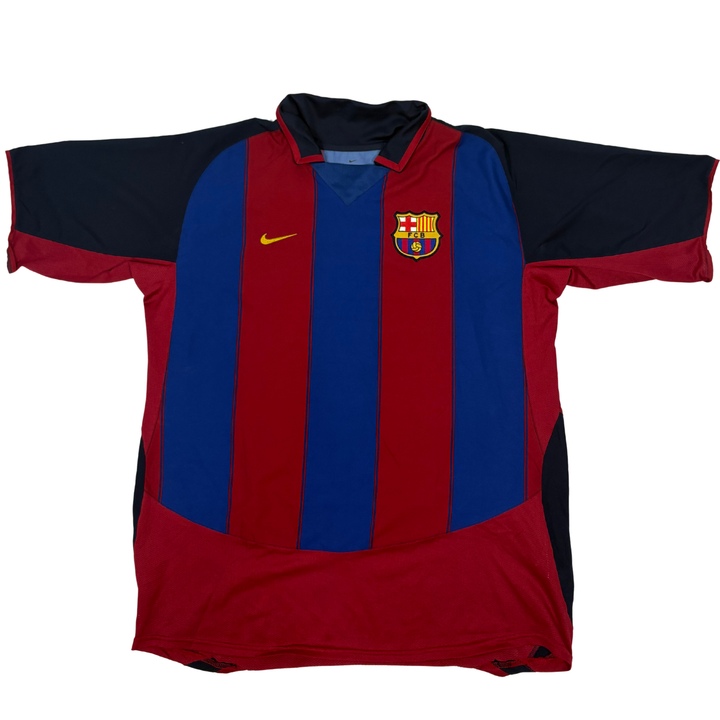 2003-2004 FC BARCELONA HOME SHIRT RONALDINHO #10 - (XL)