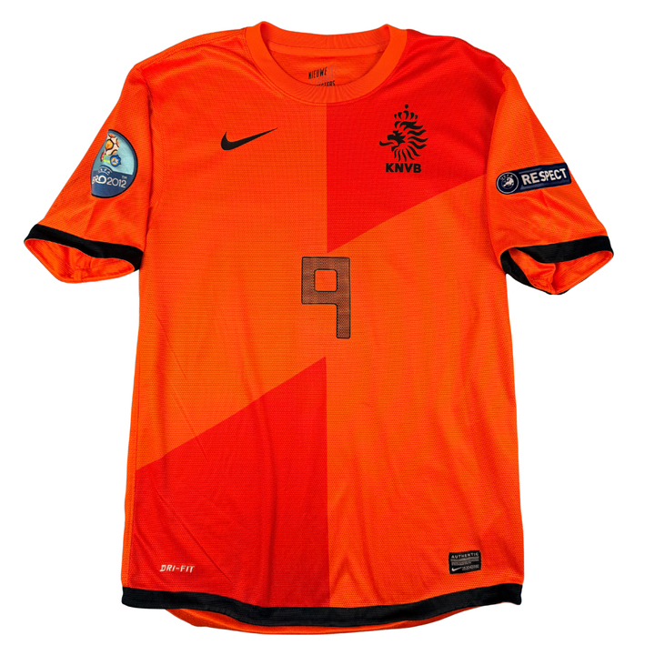 2012-2013 NETHERLANDS HOME EURO SHIRT VAN PERSIE #9 - (S)